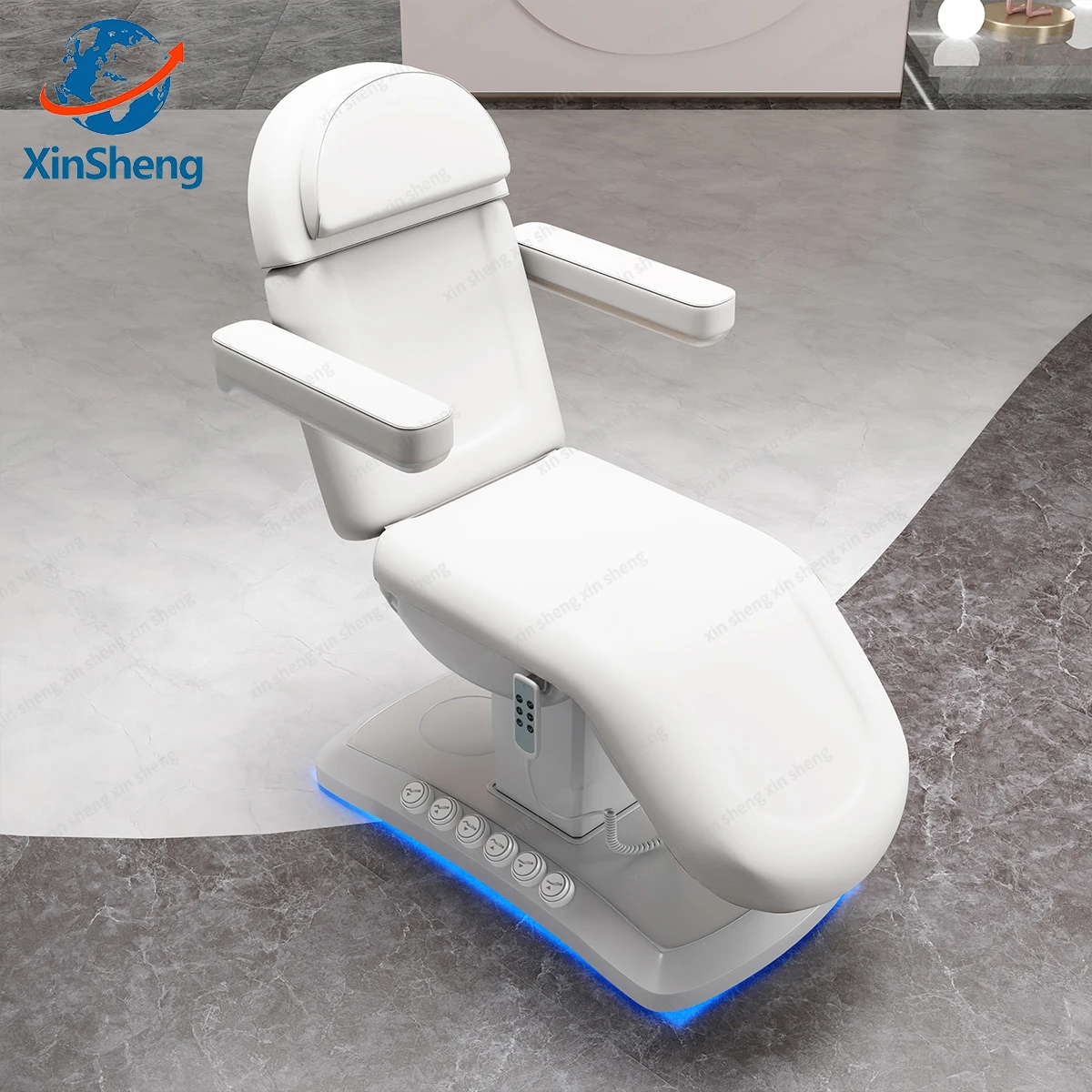 XinSheng Beauty Care stoel met elektrische lift, verstelbare bed, klantstoel, beauty salon meubilair & apparatuur, controle & diagnose stoelen