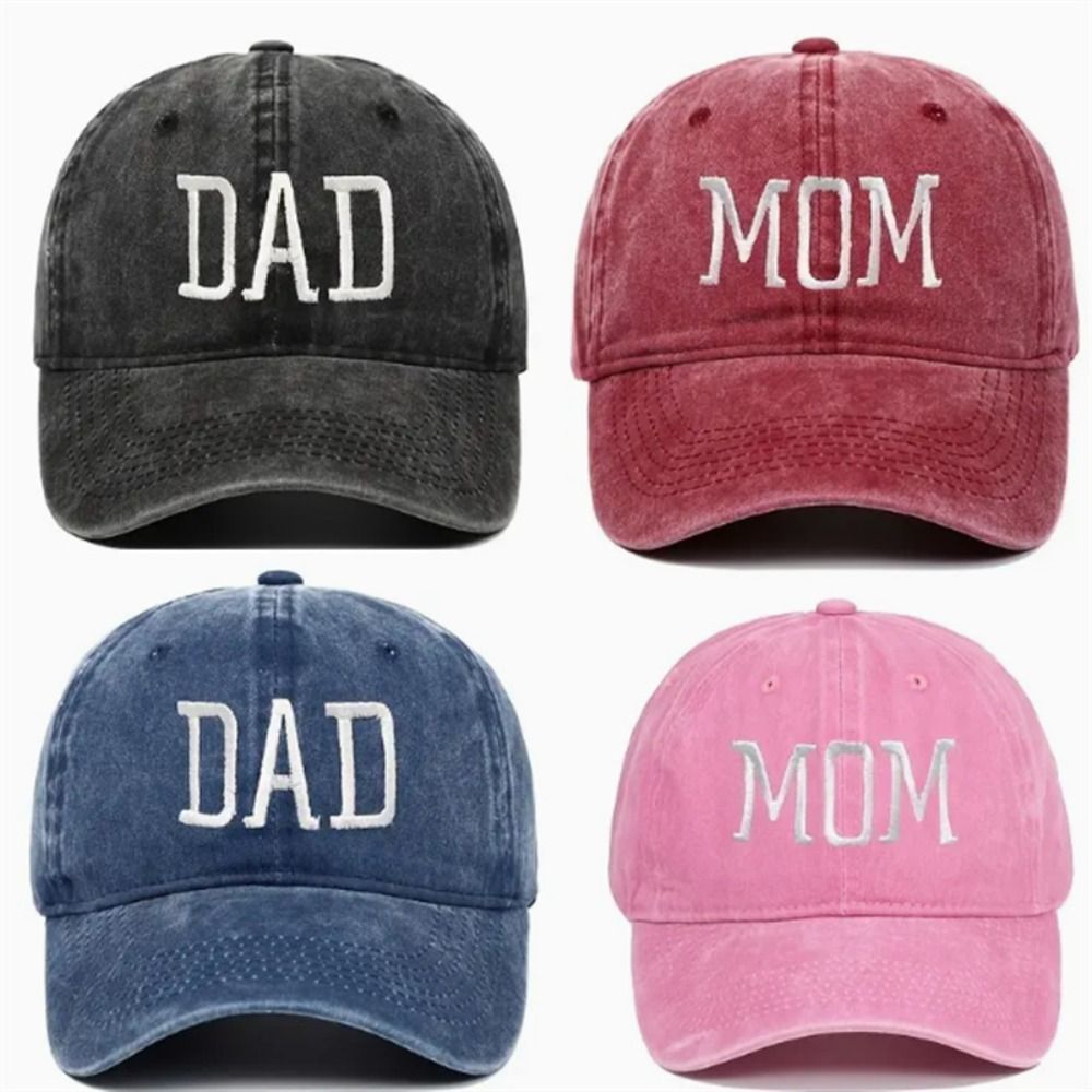 Moda Donna Uomo Cappello Visiere sportive Berretto snapback DAD MOM Berretto da baseball in cotone ricamato Cappello da sole Cappellini da esterno traspiranti