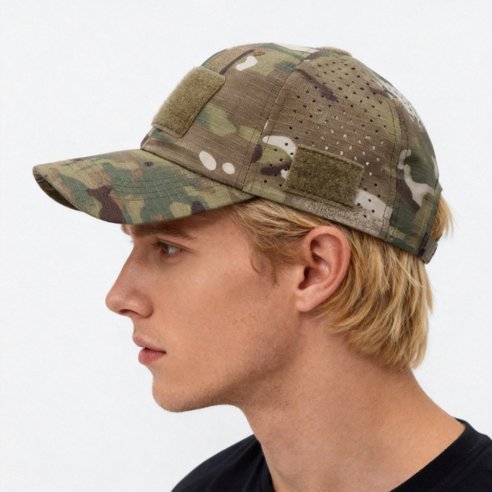 Camouflage baseballpet Ademende zonbeschermingshoed Buitensporten Jagen Wandelen Kamperen Vissen Zonnehoeden