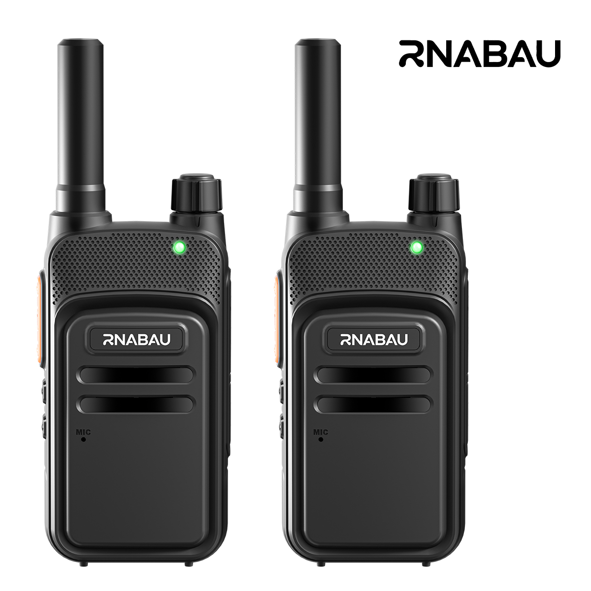 Ensemble de talkies-walkies professionnels UHF longue portée RNABAU X7 3-10 km - 400-470 MHz, 16 canaux, radio bidirectionnelle portable