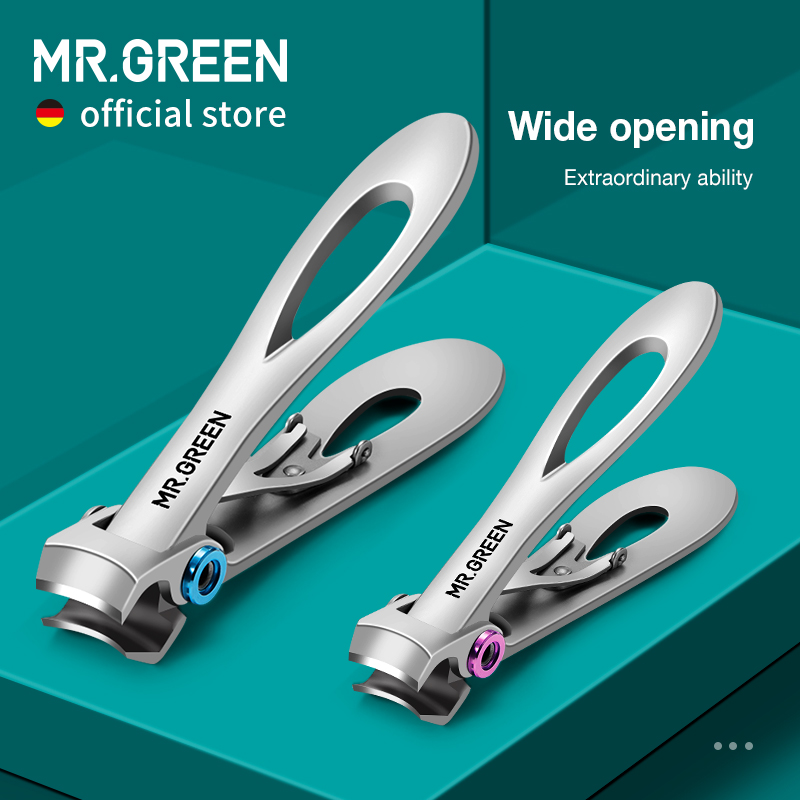 MR.GREEN Кусачки для ногтей из нержавеющей стали Доступны два размера Маникюрные ножницы для ногтей Толстые твердые ножницы для ногтей Инструменты