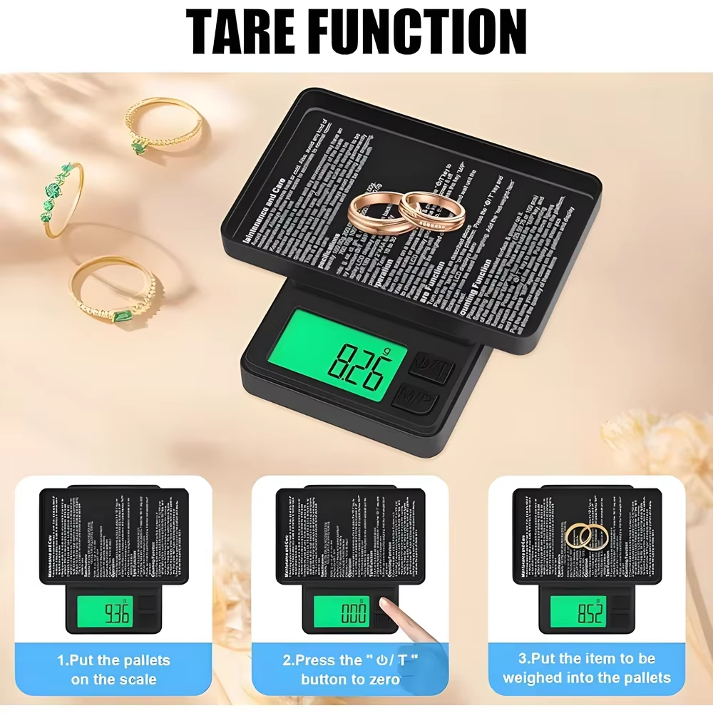 Newest Design Electronics Digital Jewelry Scale 200g/500g/1kg 0.01g Accuracy High Quality Digital Pocket Scale Kitchen Tools