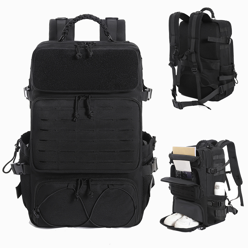 Bolsa de lona para hombre con sistema modular de gran capacidad, diseño con múltiples compartimentos y espacio para guardar zapatos