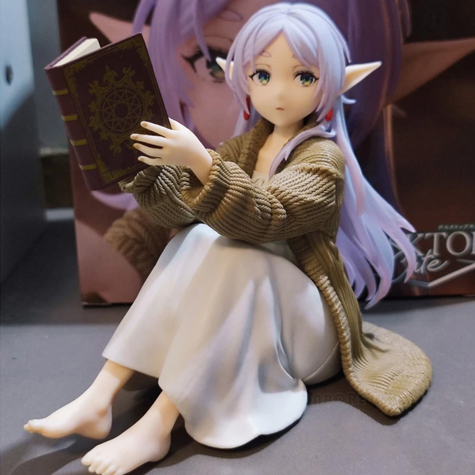 12CM Frieren Beyond Journey's End Frieren Anime Figur Desktop Niedlicher Nachtanzug Frieren Actionfigur Figur Modell Puppenspielzeug