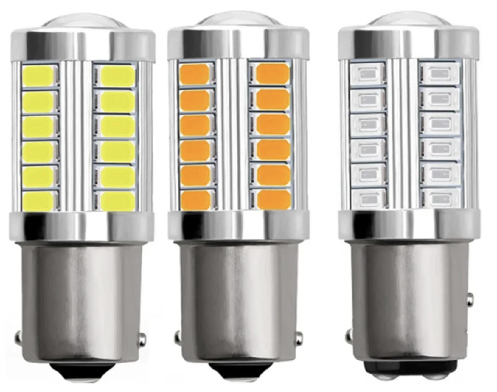 P21W PY21W 1156 BAU15S LED 전구 12V, 33SMD 5630 캔버스 에러 프리 방향지시등 전구 후진등 자동차 트럭용