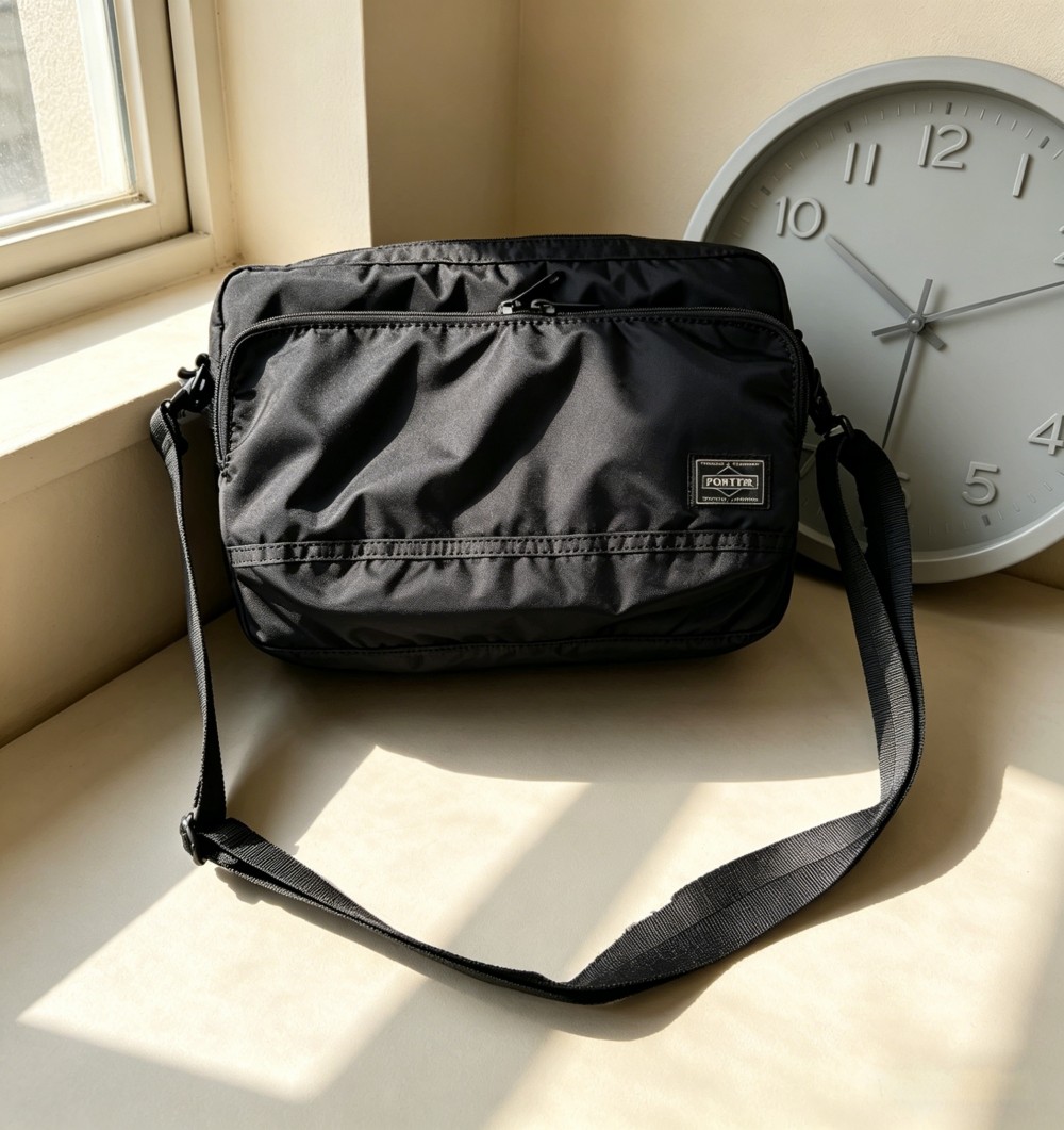 Bolsa transversal de ombro de nylon, construção leve e de alta qualidade, bolsa casual moderna estilo campus unissex