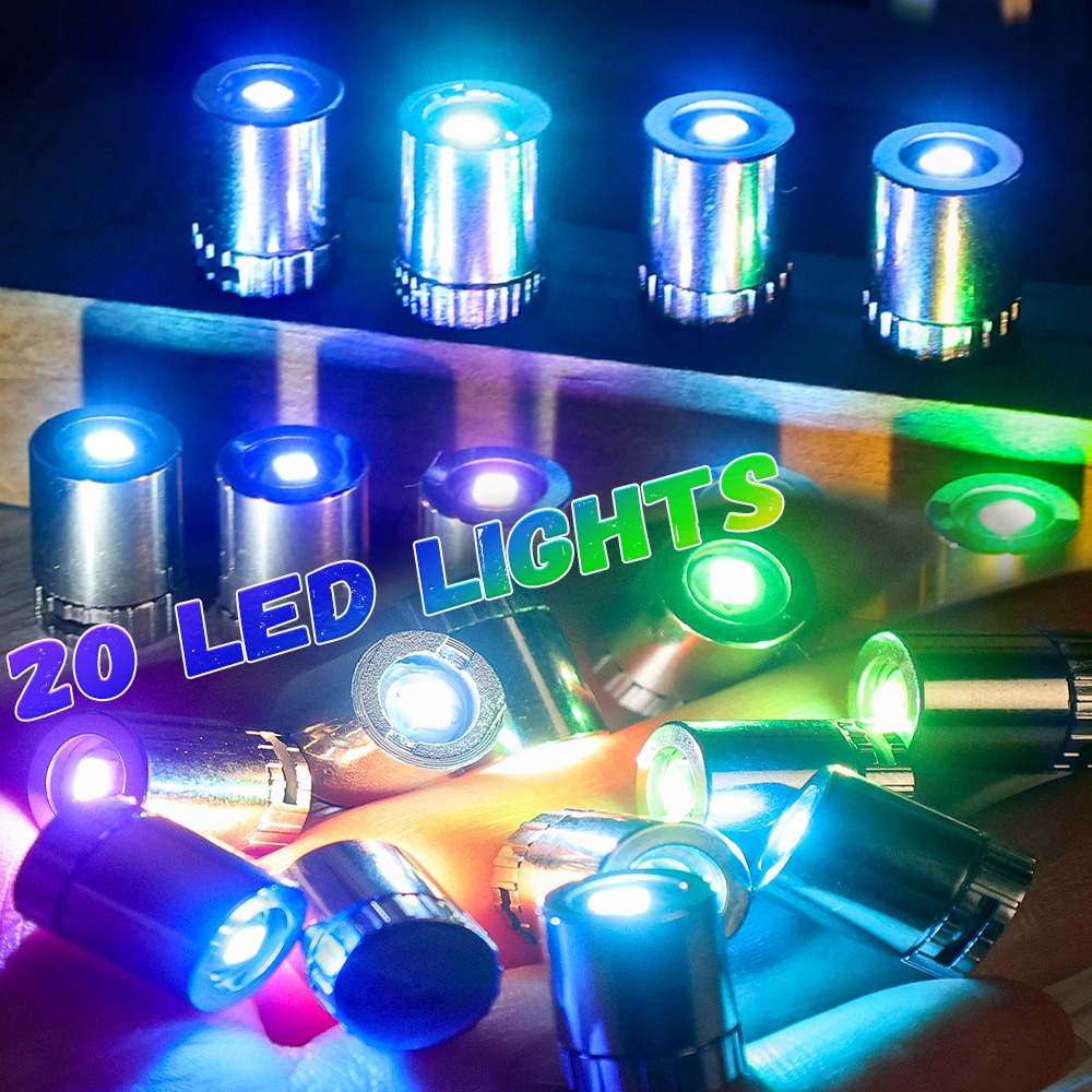 10/20 sztuk miniaturowe żarówki Led wymienne światła żarówka na baterie świecące ręcznie robione dekoracje latarka kempingowa