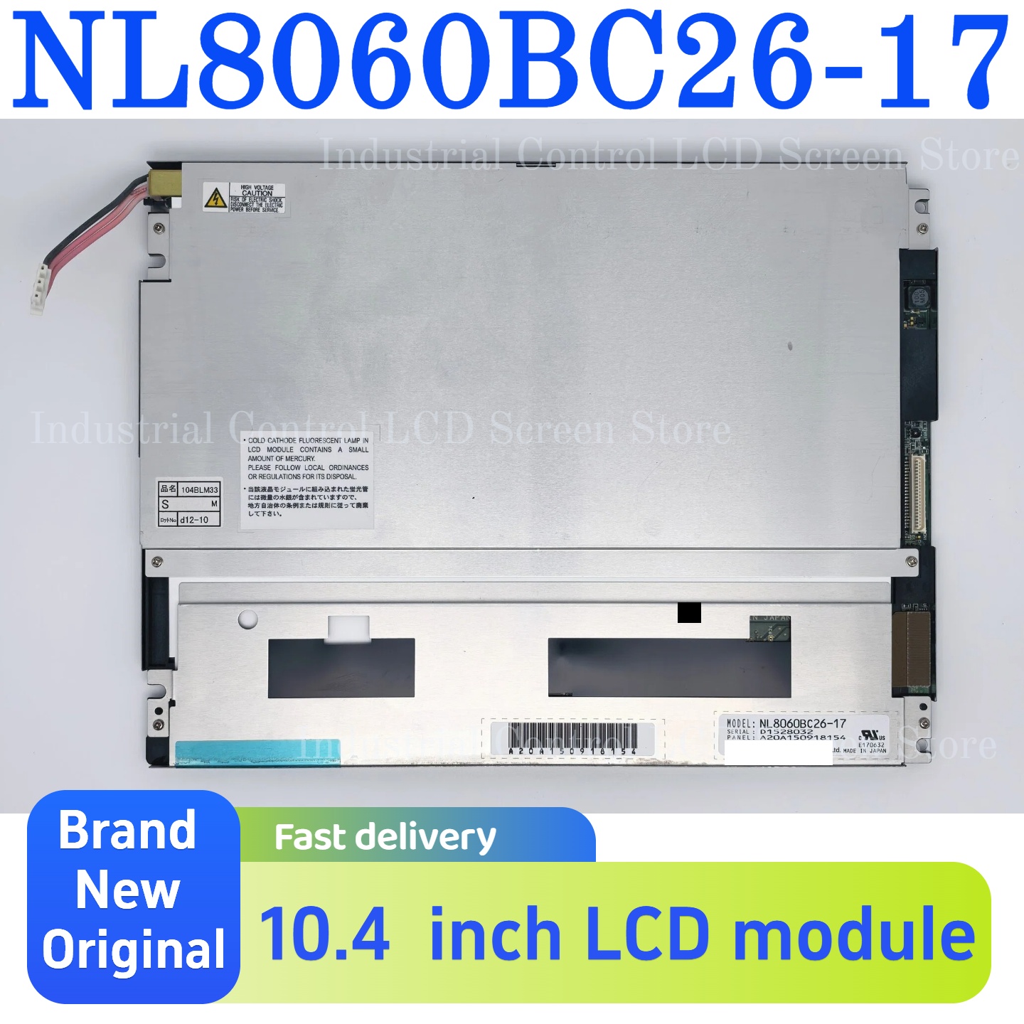Nuevo módulo de pantalla LCD original de 10,4 pulgadas NL8060BC26-17/NL8060BC26-27