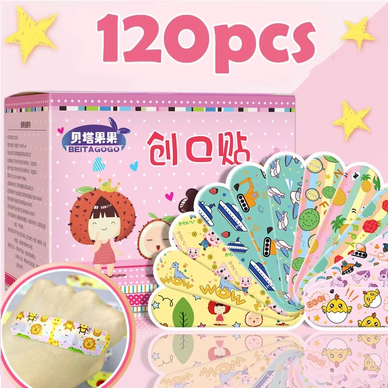 60/360PCS Nette Cartoon Medizinische Patch Wasserdichte Wunde Klebe Bandagen Staubdicht Atmungsaktiv Erste Pflaster Kleber für Kinder