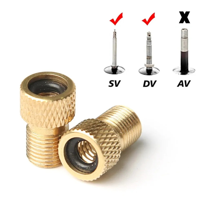 อะแดปเตอร์แปลงวาล์วยางจักรยาน Presta เป็น Schrader ทองเหลือง สำหรับปั๊มลมจักรยาน ตัวเชื่อมต่อวาล์วยางจักรยาน F/V เป็น A/V