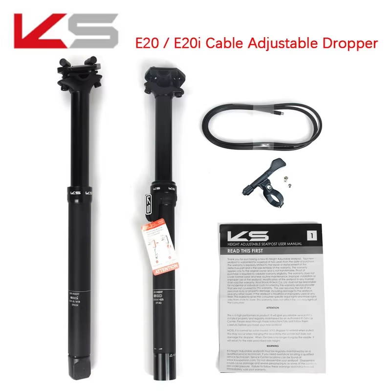 KS E20/E20-i 27.2โพสต์ travel 100 125 มม.รีโมทคอนโทรล Dropper KS อานโพสต์ 30.9/31.6 มม.จักรยานอานโพสต์ Travel125mm