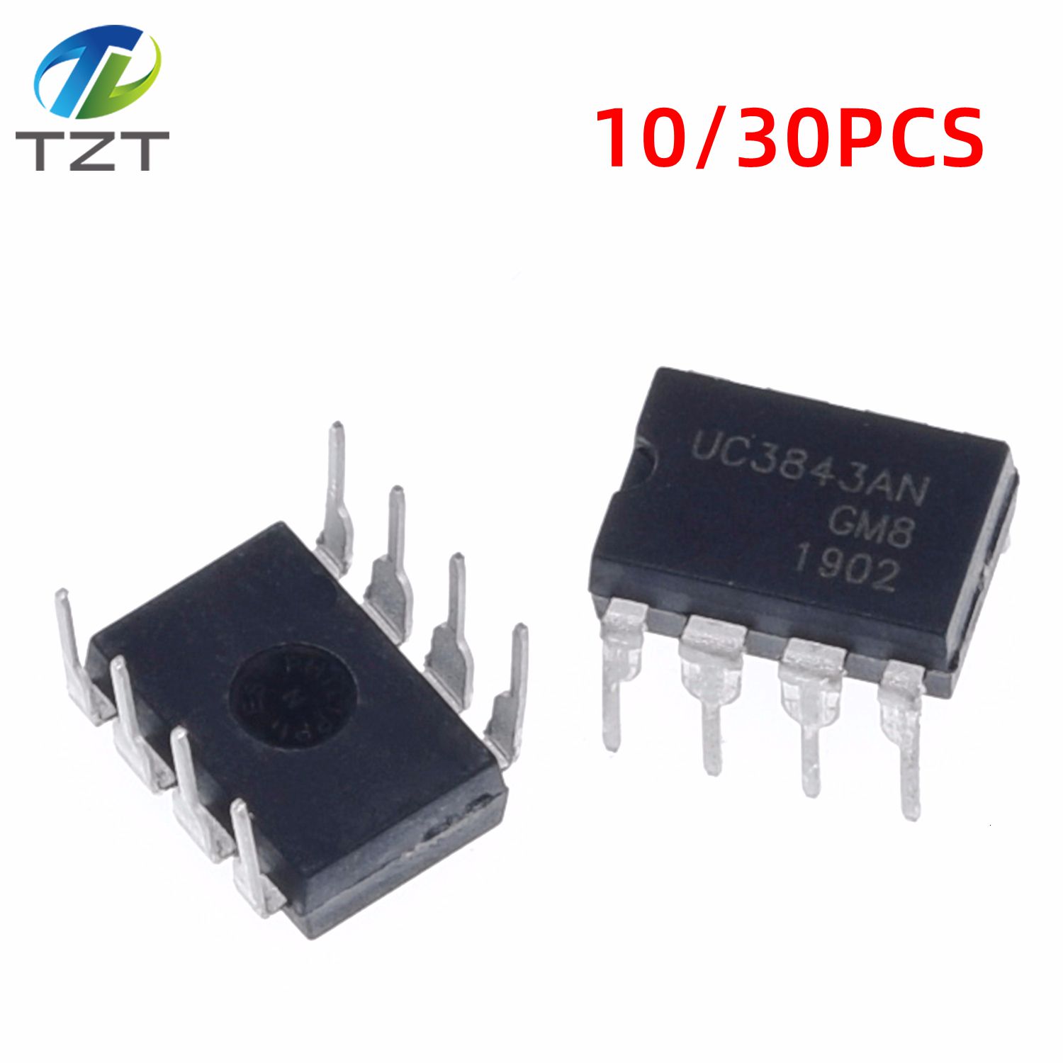 DIYTZT 10/30 Uds UC3843 módulo regulador de voltaje UC3843B UC3843BN UC3843AN 3843