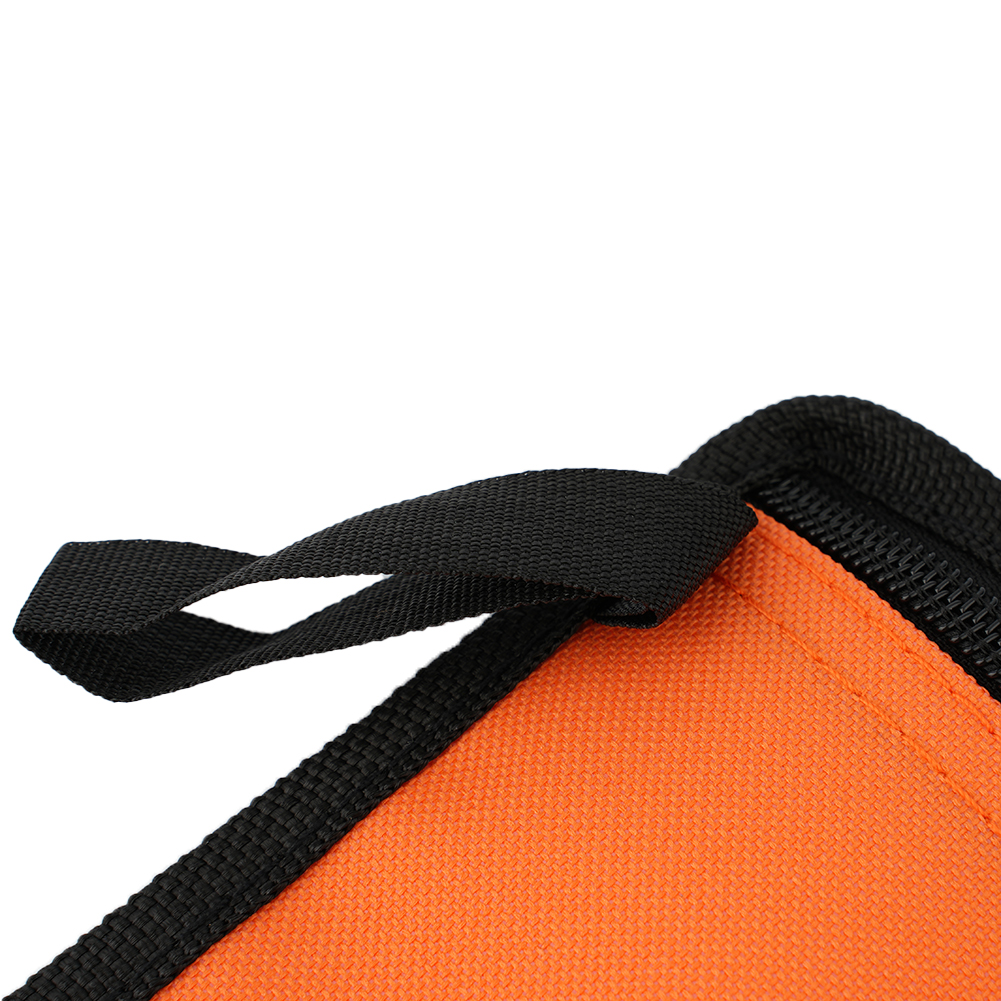 Praktische, langlebige, hochwertige Werkzeugtasche, Tasche zur Aufbewahrung kleiner Werkzeug-Werkzeugtasche, wasserdicht, 28 x 13 cm, Orange