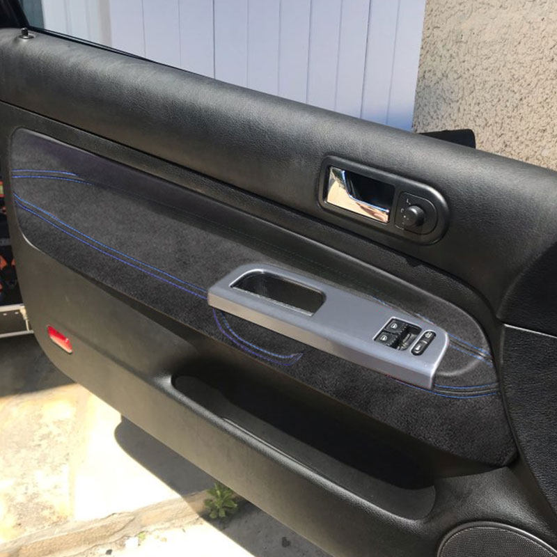 Per VW Golf 4 MK4 1998 1999 2000 2001 2002 2003 2004 2005 Solo LHD 2/3 Porte Auto Porta Bracciolo Pannello Pelle Scamosciata Copertura Trim