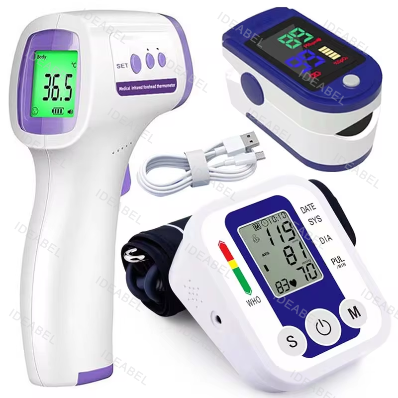 Tensiometro Misuratore di impulsi della frequenza cardiaca Monitor BP Misuratore di pressione arteriosa digitale sano Bracciale Tonometro di pressione automatico medico