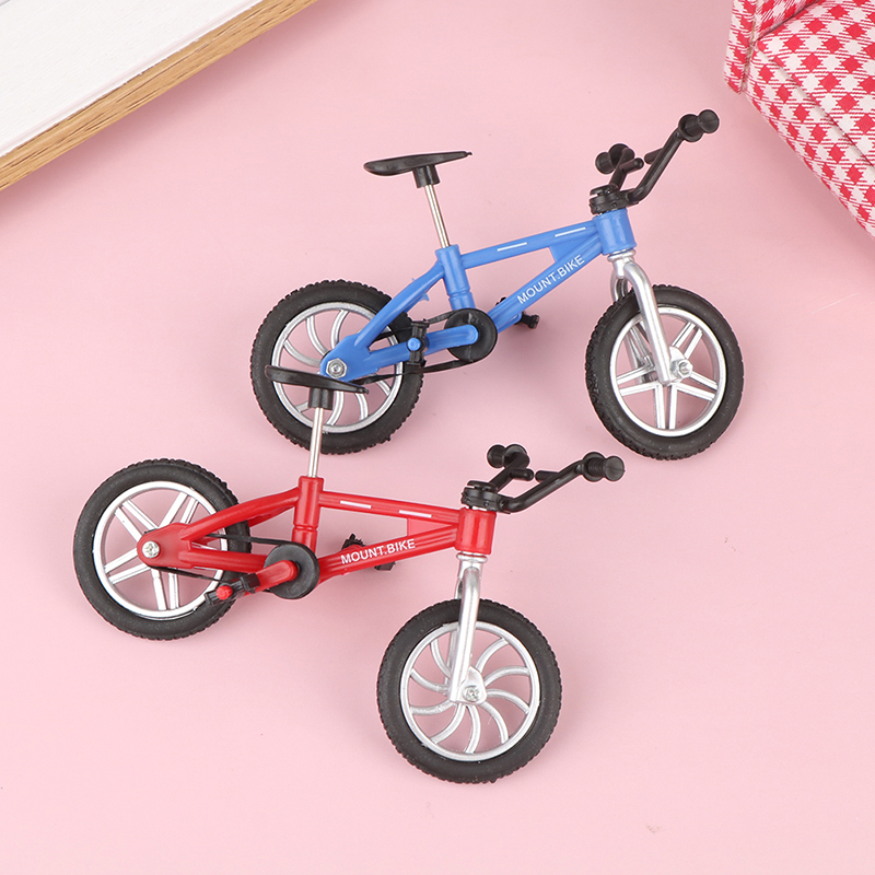 Миниатюрный велосипед BMX в стиле ретро из сплава, модель велосипеда, игрушки, модель, портативный мини-велосипед для детей