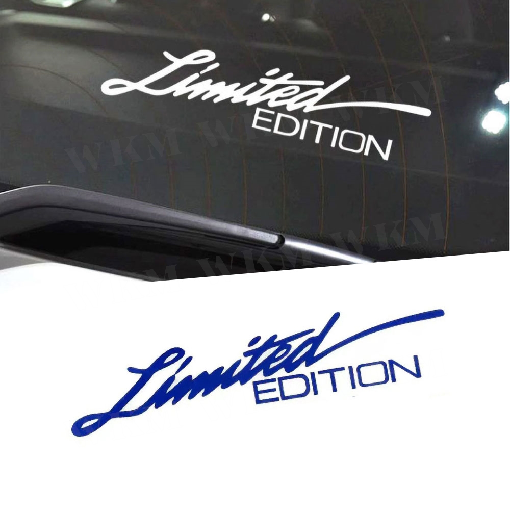 Pegatina de vinilo de 8 colores, pegatina para ventana, estilo de coche, decoración de edición limitada 3D, calcomanía láser reflectante para accesorios de coche
