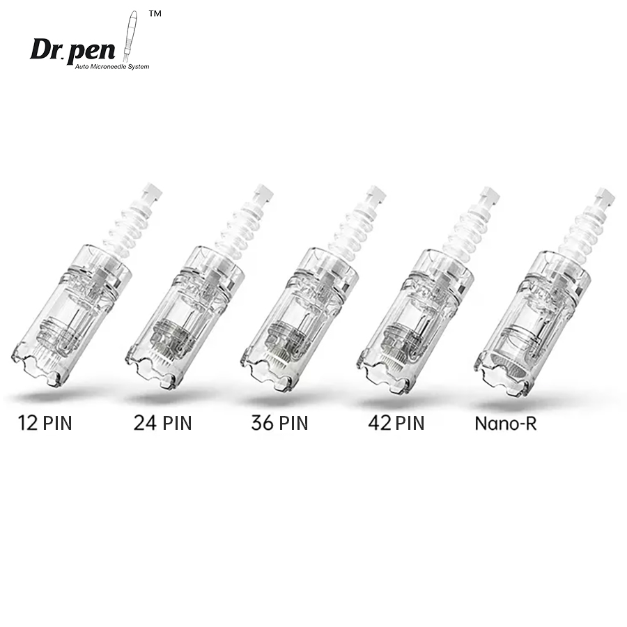Dr. Bút A10 Microneedling Kim Hộp 10 Chiếc 12 Pin 24 Pin 36 Chân 42 Pin Tròn Nano 3D Nano 5D nano Thay Thế