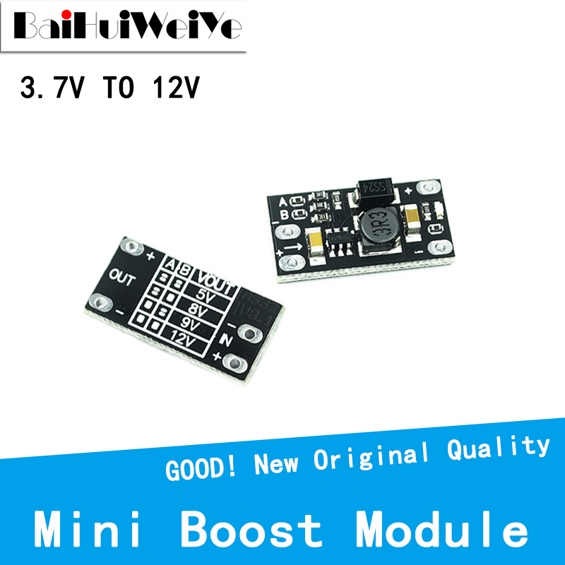 Multi-Function Mini Boost Module Step Up Board 3.7V TO 5V/8V/9V/12V 1.5A LED Indicator Diy Electronic Voltage Module