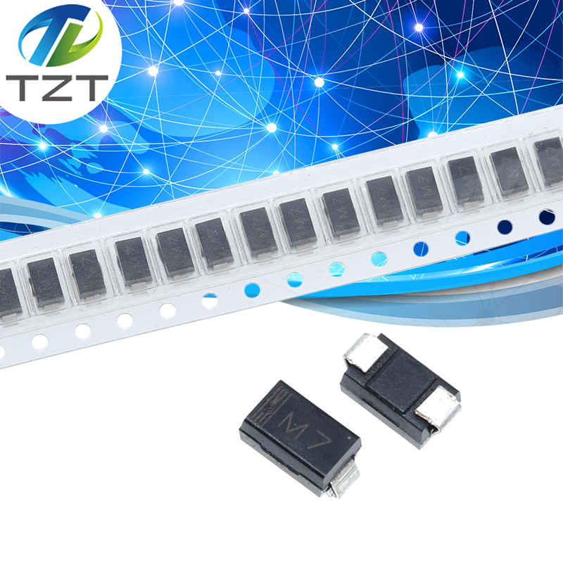 100 Uds 1N4007 IN4007 1A 1000V M7 IN4007 1N4007 4007 1A 1000V