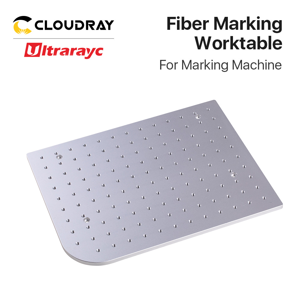 Mesa de trabajo de marcado de fibra Ultrarayc, plataforma de trabajo de aluminio 320*280 y 340*270 para máquina de marcado láser de fibra y Co2 DIY