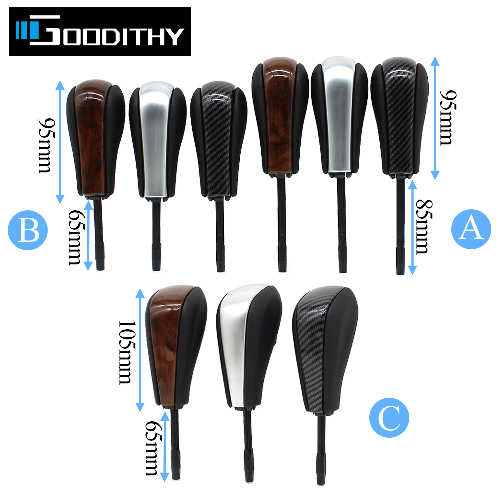 เกียร์เกียร์รถ Shift Lever อัตโนมัติยานพาหนะเกียร์ Shift Knob Stick สำหรับ BMW 1 3 5 7 X3 X5 Z3 Z4 e81 E82 E85 E90 E91 E46 25167537992