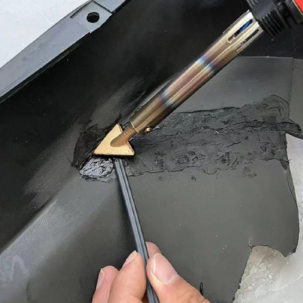 Tête de fer à souder triangulaire en cuivre pour réparation du plastique, 16mm/20mm, 2 pièces, tête en cuir pour Kit de soudage du plastique de 60 watts