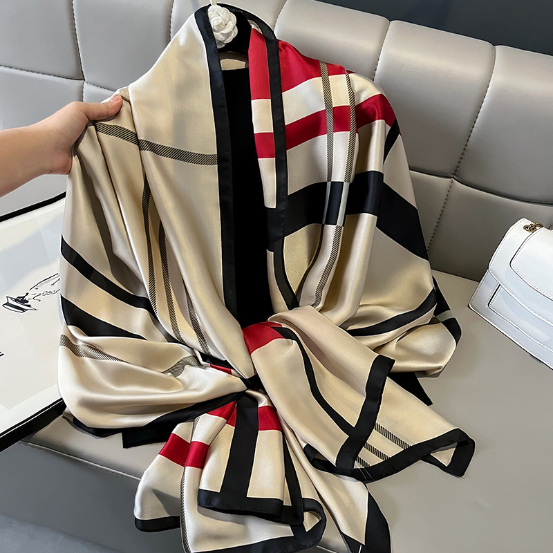 Design cetim seda xale hijab cachecol moda feminina verão protetor solar praia roubou envolve bufanda feminino lenço echarpe novo