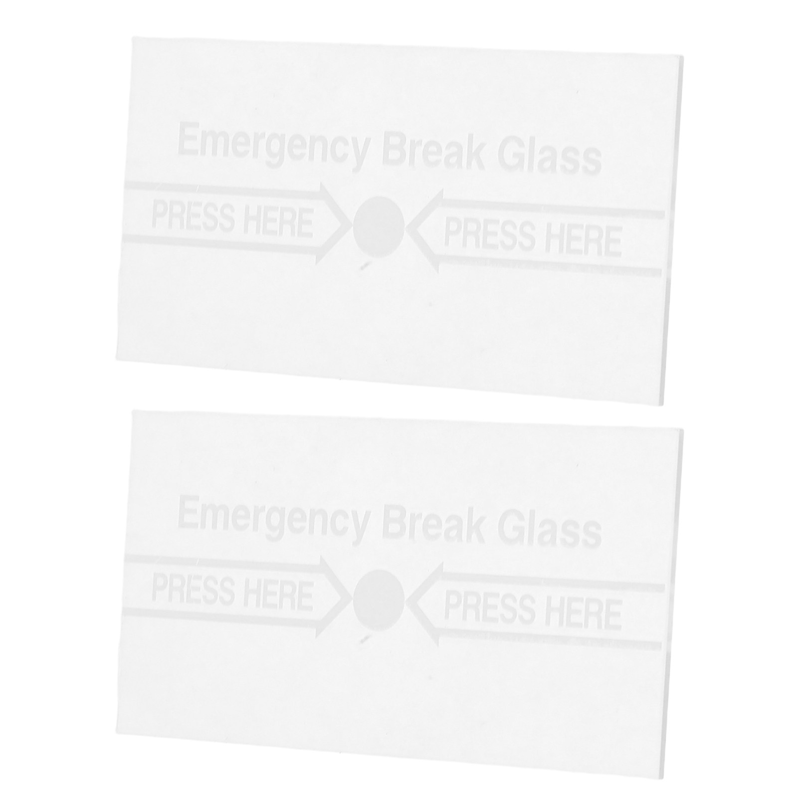 2Pcs Fire Alarm Manual Switch Cover Clear Glass Break Emergency Replacement Safety Device Fire Alarm Cover Emergency Glass Panel