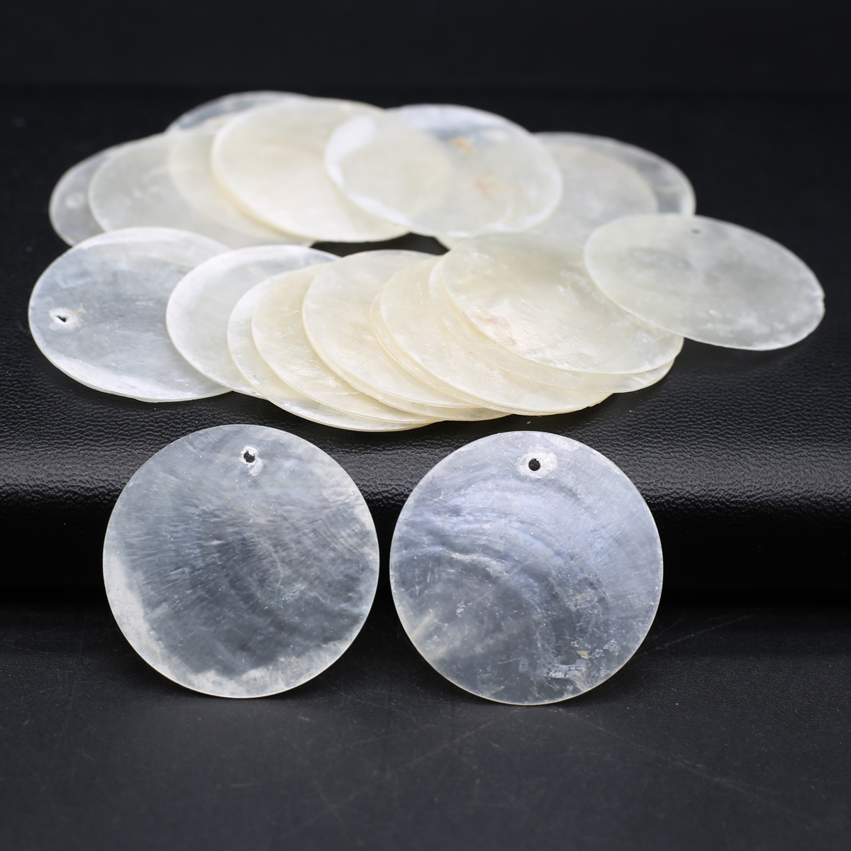 20 pçs/lote concha natural grânulo forma redonda concha branca contas soltas para fazer jóias brinco solto acessórios de concha em massa diy