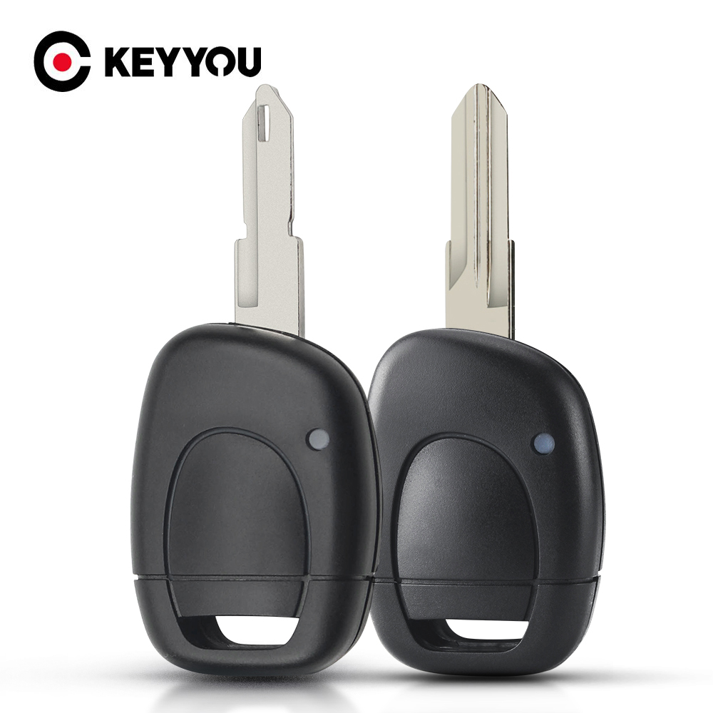 Keyyou-capa protetora para chave de carro, 10x ne73, para renault twingo clio kangoo master 1, com botão sem chip, entrada sem chave