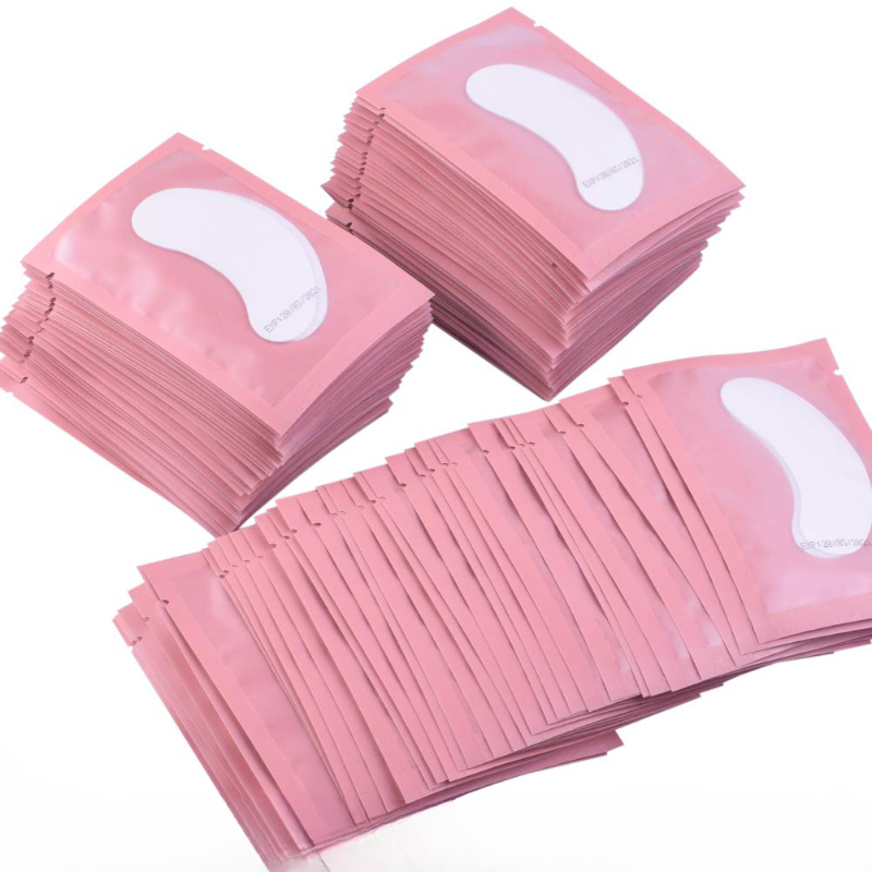 50 pares de parches para ojos, extensión de pestañas debajo de pestañas, pegatinas para pestañas postizas, suministros de extensión de pestañas, parches para construir párpados