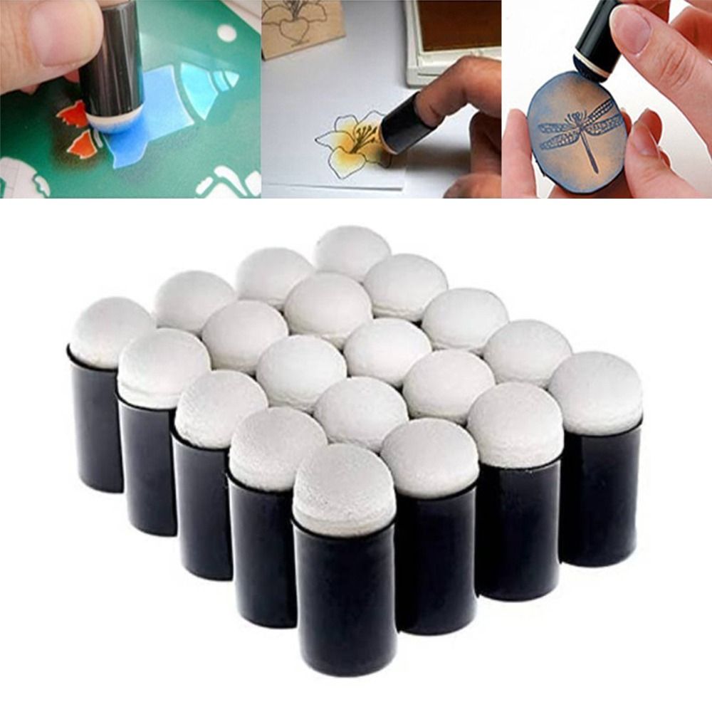 Esponja para pintar con los dedos, esponja de espuma para aplicar tinta, tinta, tintado, tintado, bricolaje, juego de manualidades, herramientas de pintura, 10 piezas