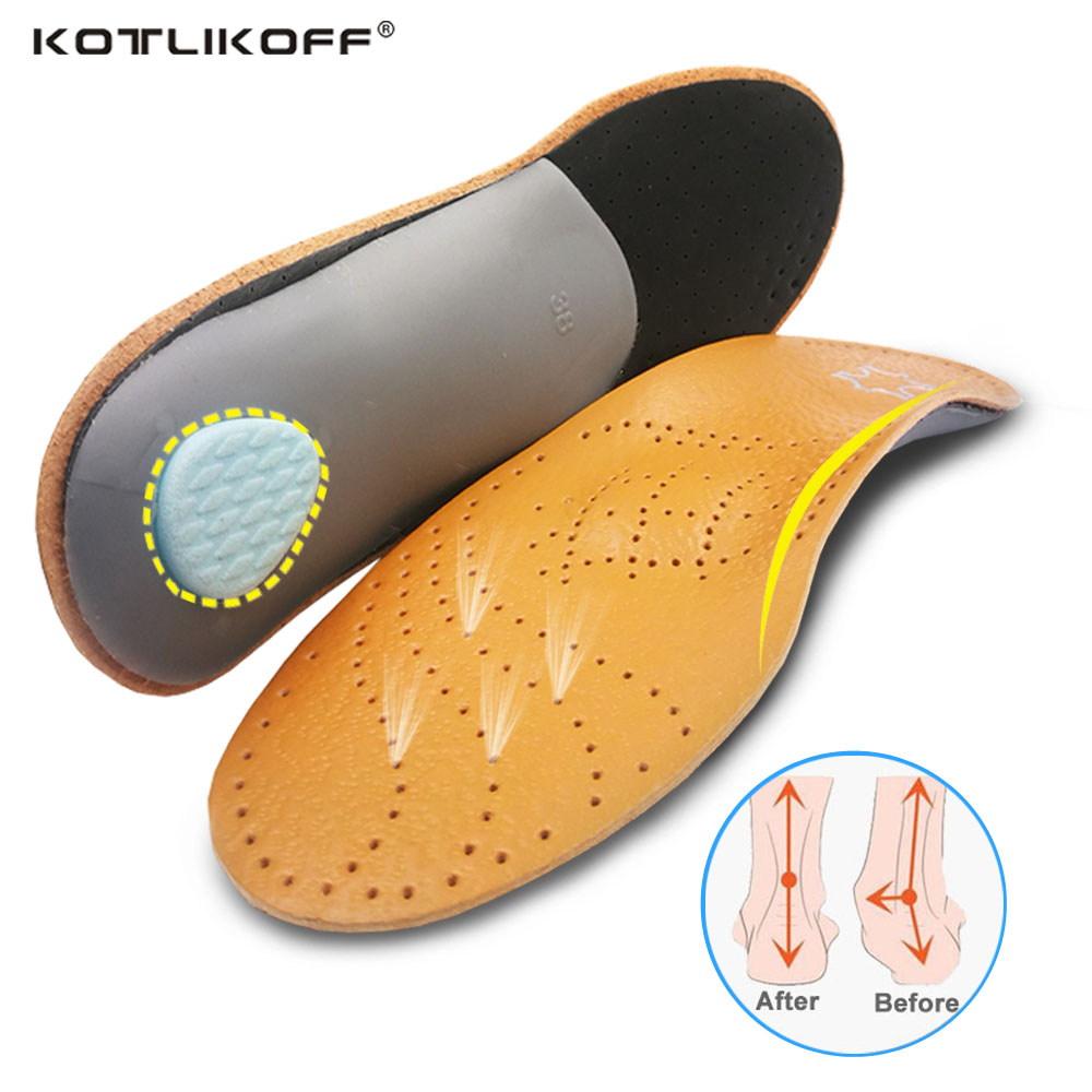 KOTLIKOFF Da Cao Su Chỉnh Hình Chăm Sóc Chân Đế Kháng Khuẩn Than Hoạt Tính Orthotic Hỗ Trợ Vòm Mu Bàn Chân Dẹp Miếng Lót Giày