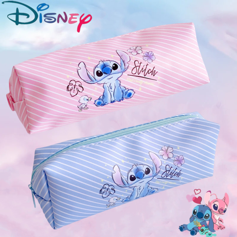Disney Stitch Anime piórnik Stitch Print torba na długopis Cartoon studenci torba do przechowywania artykuły papiernicze zabawki dla dzieci Student prezent na boże narodzenie