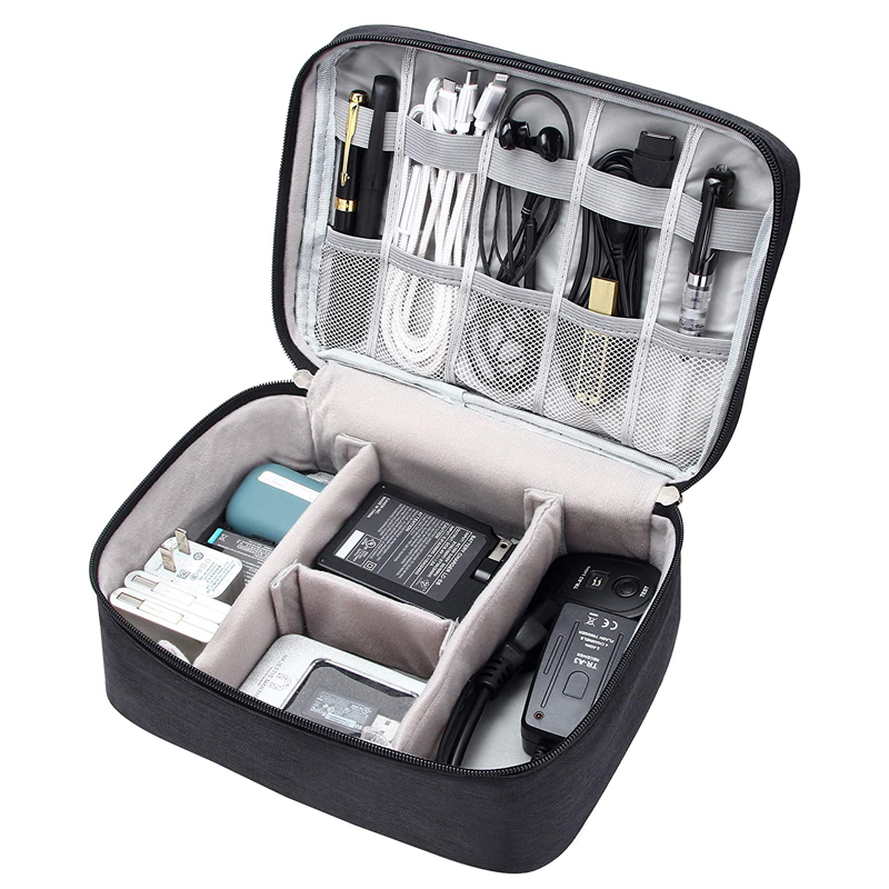 Borsa di archiviazione digitale portatile Spina per caricabatterie linea USB Custodia per organizer per cavi impermeabile Confezione di accessori per dispositivi elettronici da viaggio