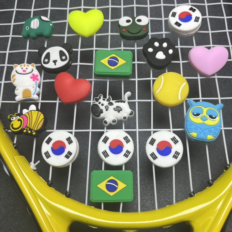 5/10 Teile/los Tennis Vibration Dämpfer Herz Form Tennis Schläger Anti Vibration Tier Tennis Schläger Dämpfer Tennis Zubehör