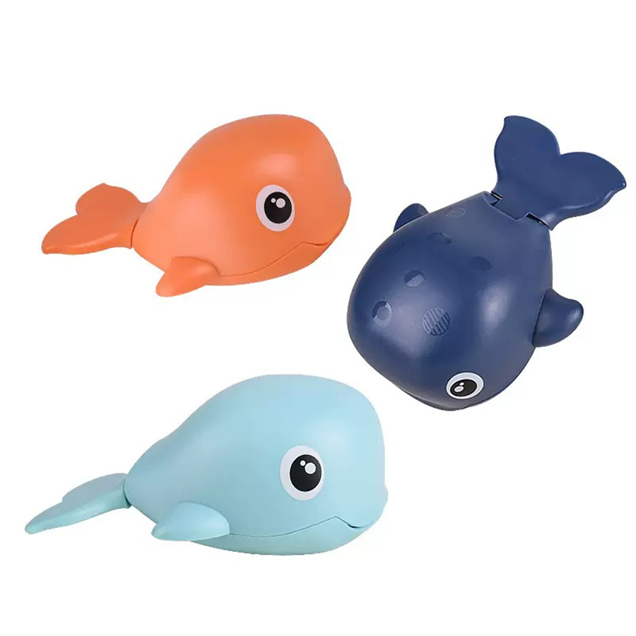 Baby-Cartoon-Wind-up-Wal-Schwimmspielzeug für die Badewanne, Baby-Badezimmer-Schwimmspielzeug mit Wind-up-Funktion für die Dusche, geeignet für Kinder