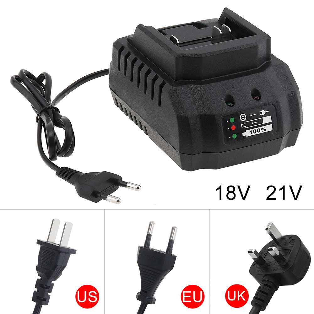 Li-ion Battery Charger Quick Charge 18V 21V Power Tools Portable Charger US/UK/EU Plug for Makita BL1415 BL1815 BL1830 BL1850