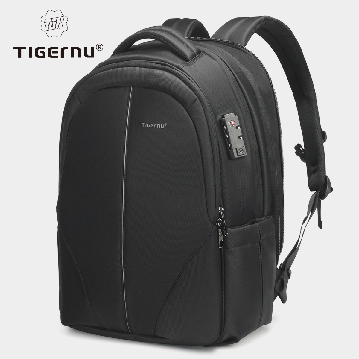 Tigernu Vacuum Compression Backpacks 15.6 17inch Laptop Backpack Men Automatic Vacuum Backpack No Pump Travel Backpack Bags TSA