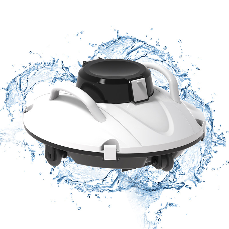 Robot limpiador de piscinas inalámbrico, aspirador automático, cepillos eléctricos para exteriores, recarga de 5000mAh, capacidad de crucero de 110 minutos