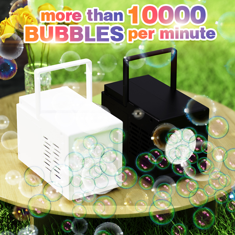 Machine à bulles portative à 10 trous, pistolet à bulles pour mariage, jouets d'extérieur pour enfants, sans batterie ni bulle d'eau