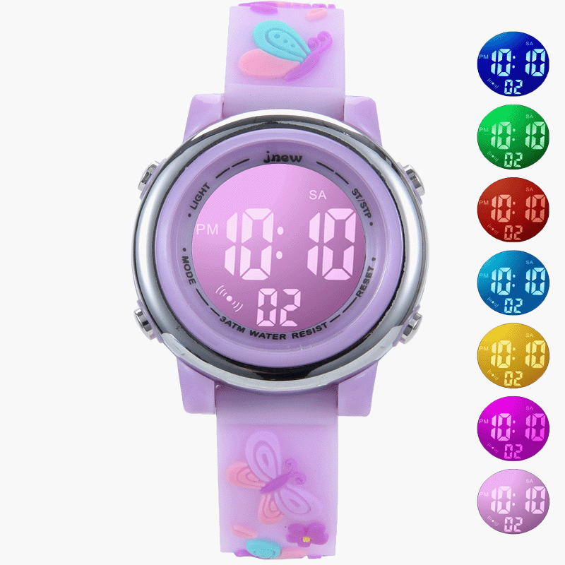 UTHAI C12 Relógio Infantil Estudante Multi funcional Esportes Crianças Menina Bonito Dos Desenhos Animados Despertador À Prova D 'Água LED Relógios Eletrônicos