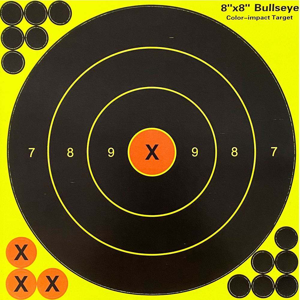 8 Polegada/12 Polegada Bulleyes Splatter Target 10 Pcs Para Pistola de Ar/Air Soft/BB's Splatter Blooming Target.