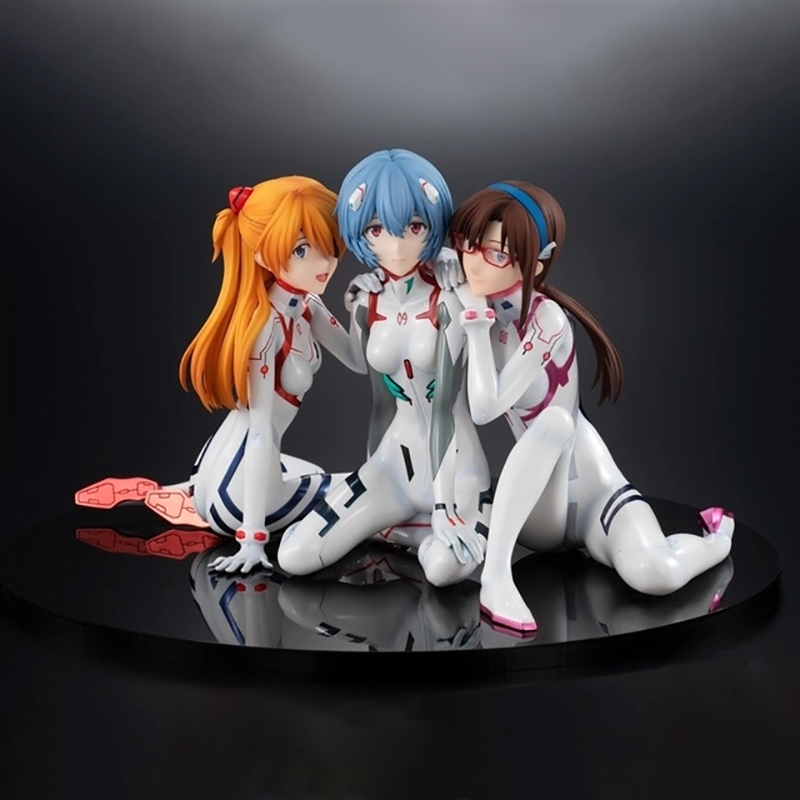 アニメ EVA 綾波レイアクションフィギュア新世紀エヴァンゲリオン惣流・アスカ・ラングレーカンナフィギュア PVC 装飾品モデルおもちゃギフト