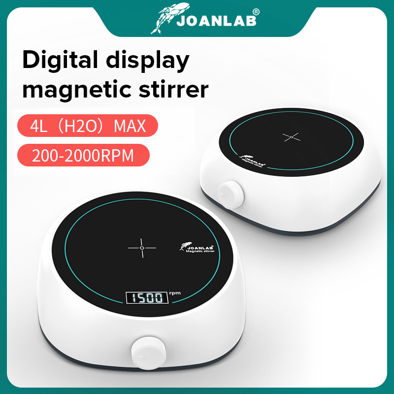 JOANLAB Cửa hàng chính thức Màn hình kỹ thuật số Thiết bị phòng thí nghiệm Máy khuấy từ Máy khuấy từ Máy trộn từ 110v - 220v Có thanh khuấy