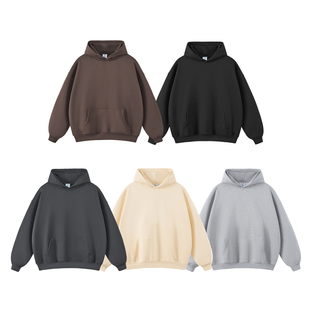 ZODF Fashion Winter 520gsm Man Heavy Weight Hoodie Unisex Loose Warm 100% Cotton Terry Hooded Pullovers Brand Coats HY0030