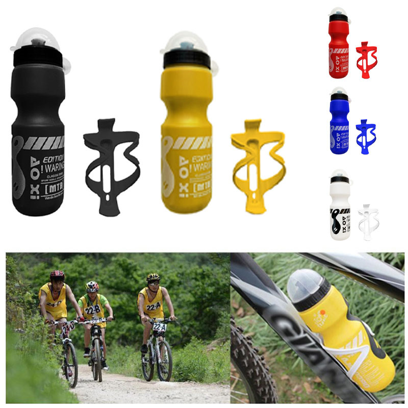 750Ml Mountainbike Fiets Fietsen Water Drinkfles + Houder Kooirek