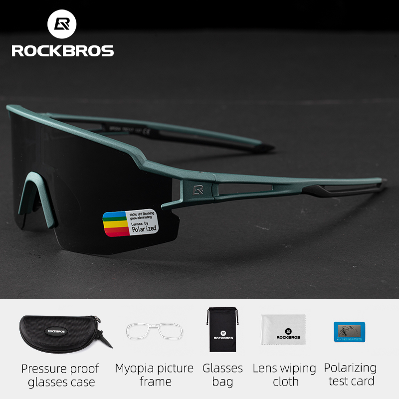 ROCKBROS Fietsbril Meekleurende lens Buitensportbrillen UV-zonbescherming Fietszonnebril MTB Racefietsbril