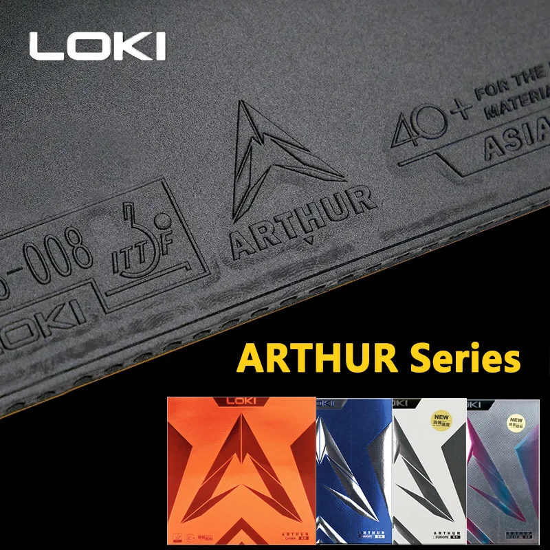 オリジナル LOKI ARTHUR ヨーロッパ/アジア中国卓球ラバー粘着攻撃的ピンポンラバーハードケーキスポンジ付き